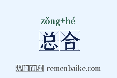总合是什么意思的图片